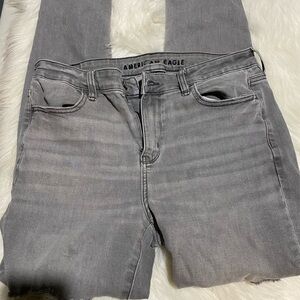 American Eagle Outfitters Women's High Rise Gray Jeans